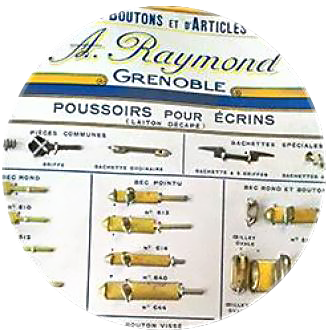 Brochure de boutons poussoirs pour écrin