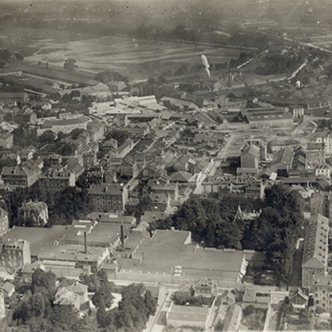 Fotografia aerea degli edifici di Araymond a Grenoble