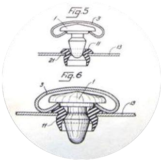 Patent der wasserdichten Befestigung