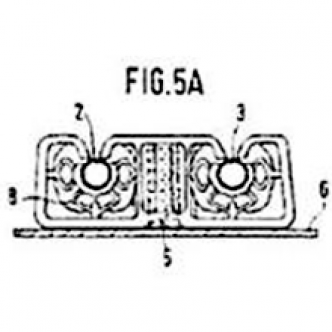 Technical drawing of the Silentbloc tube clips