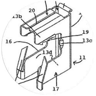 Dessin technique issu du brevet du Tiger Clip®